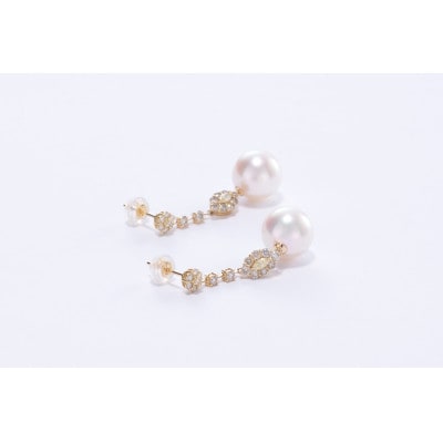 あこや真珠 10mm ピアス 1000-21