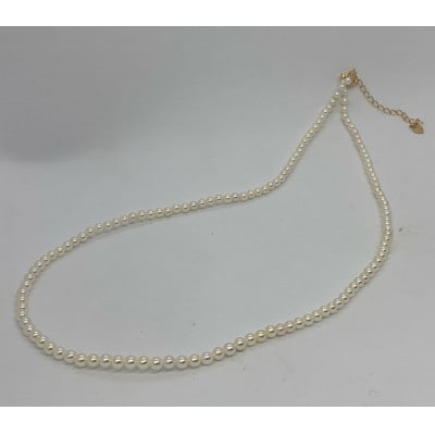 三重県産あこや真珠3.0-3.5mmネックレスピアスセット　1000-17