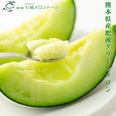 【2025年5月下旬より順次発送】七城メロンドーム　肥後グリーンメロン1玉