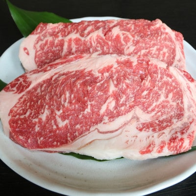 GI認証　くまもとあか牛　ロースステーキ約500g(菊池市)
