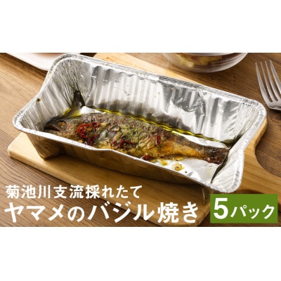 菊池川支流採れたてヤマメのバジル焼き (1尾75g)×5尾