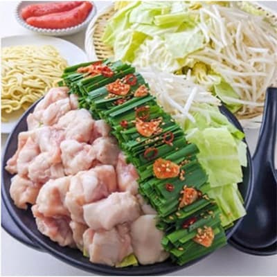 【毎月定期便】熊本県産牛ぷりぷりモツ鍋セット(2人前)全12回