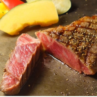 あか牛サーロインセット(あか牛サーロインステーキ200g×2枚 あか牛のたれ200ml付)(菊池市)