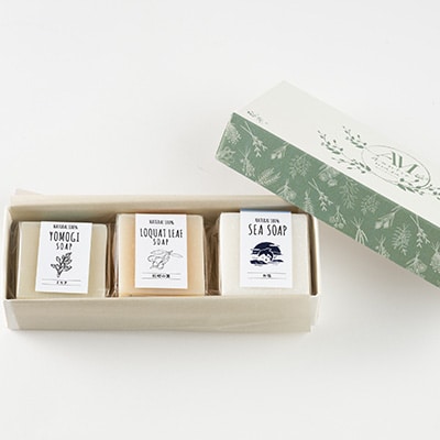 季節の石けん爽やか3点セット(45g×3個)