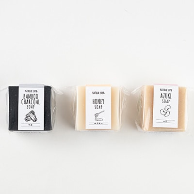 季節の石けん艶やか3点セット(45g×3個)