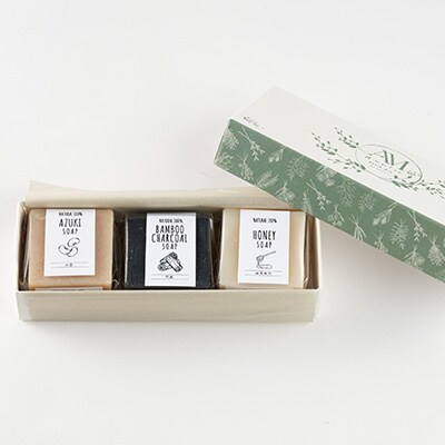季節の石けん艶やか3点セット(45g×3個)
