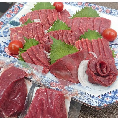 上赤身馬刺し　約650g(菊池市)