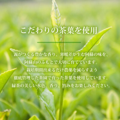 農家の自園・自製の蒸し緑茶「阿蘇のめぐみ」5袋セット