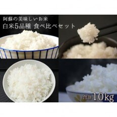 阿蘇のおいしいお米　食べ比べセット(白米バージョン)5品種×2kg　合計10kg | ふるさと納税のお礼品