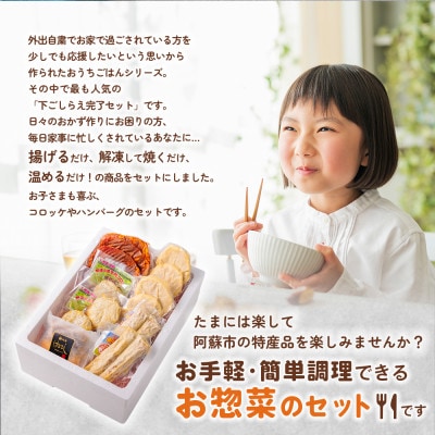 おうちごはんシリーズ下ごしらえ完了セット(あか牛コロッケ・メンチカツ・あか牛ハンバーグ・味噌豚)