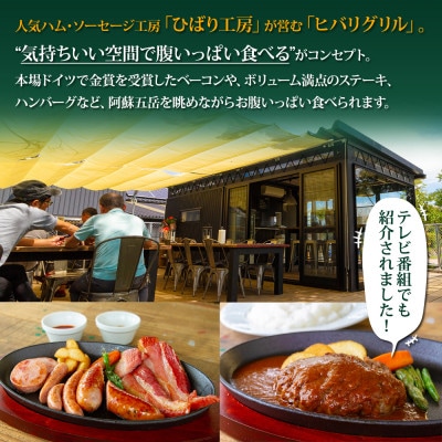 ヒバリグリルのステーキソース付あか牛ヒレステーキセット