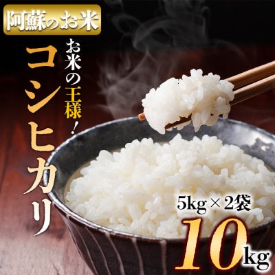【コシヒカリ・農家指定無】阿蘇の美味しいお米をお届け!10kg (5kg×2袋)