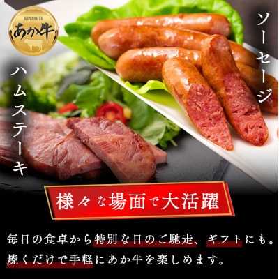 阿蘇あか牛ハンバーグ&ハム・ソーセージセット