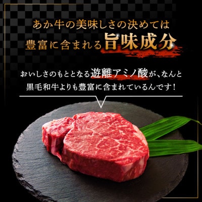 くまもとあか牛ヒレステーキ 約200g×3枚