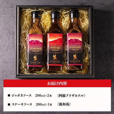 内牧料理維新の会が作る、肉ソース2種セット