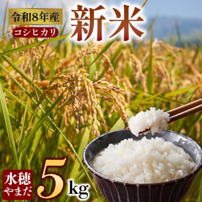 【令和8年産】コシヒカリ 5kg (白米) 水穂やまだ
