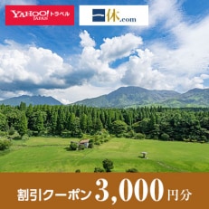 【熊本県阿蘇市】一休.com・Yahoo!トラベル割引クーポン(3,000円分)