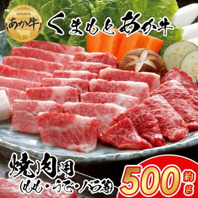 【GI認証】くまもとあか牛 焼肉用約500g(阿蘇市)
