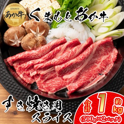 【GI認証】くまもとあか牛 すき焼き用約1000g(阿蘇市)