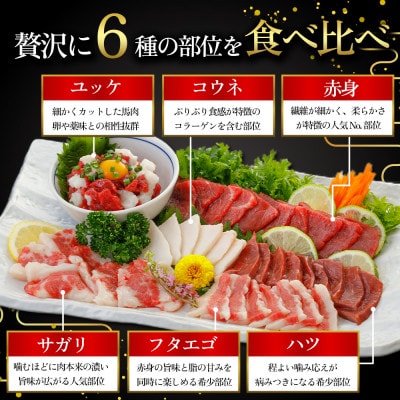 【熊本　と畜】馬刺し6種 420g(阿蘇市)