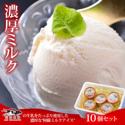 牧場直送!阿部牧場三ツ星受賞牛乳を使用したミルクアイスセット(アイスクリーム130ml×10個)