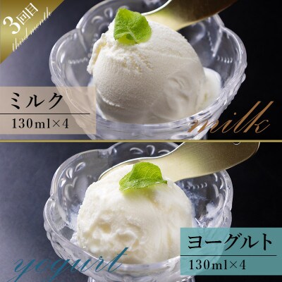 【毎月定期便】阿部牧場 阿蘇ミルクアイス全3回