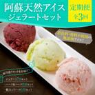 【毎月定期便】阿蘇天然アイスのアイスクリームやジェラートをお届け全3回