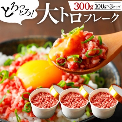 馬肉大トロフレーク 300g 約100g×3カップ(阿蘇市)