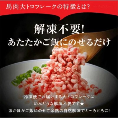馬肉大トロフレーク 300g 約100g×3カップ(阿蘇市)