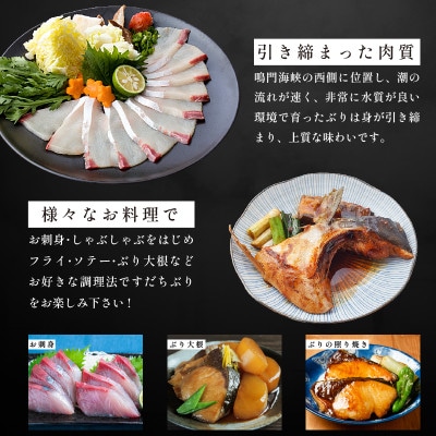ぶり フィレ すだちぶり 半身 2枚 2kg