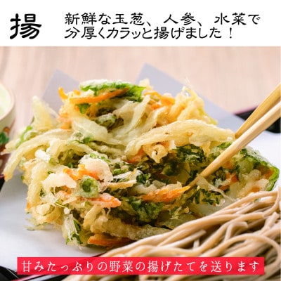 かき揚げ蕎麦(常陸秋そば)10人前/生蕎麦(1500g)・蕎麦つゆ