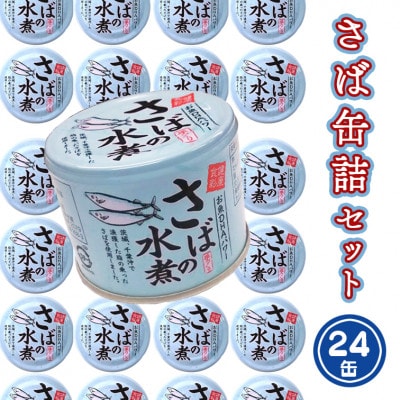 さば缶詰24缶セット(水煮)