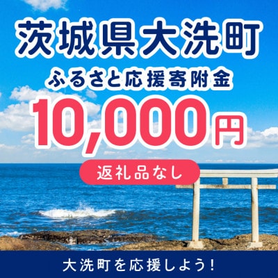 【返礼品なし】茨城県大洗町 ふるさと応援寄附金 1口 10,000円 ZZ035