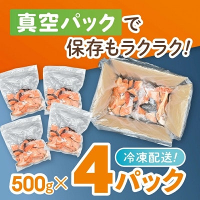 塩銀鮭 切身 切落し 2kg(500g×4パック)ET002