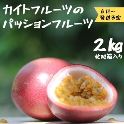 【先行受付】【2023年発送】カイトフルーツのパッションフルーツ2kg(化粧箱入り)