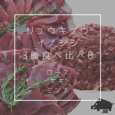 リュウキュウイノシシ3種食べ比べB ss008