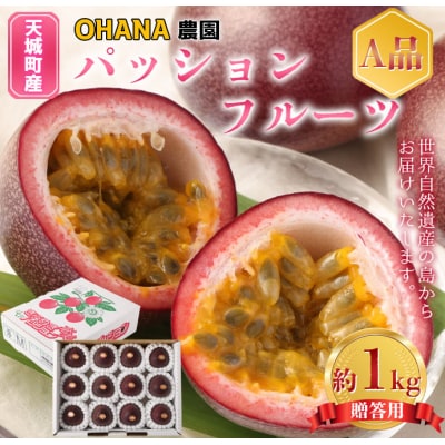 【2026年発送】徳之島 天城町 OHANA農園 パッションフルーツ 贈答用 1kg フルーツ
