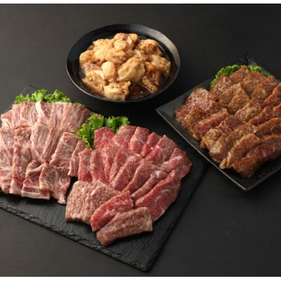 徳之島 天城町産 鹿児島育ち 鹿児島黒毛和牛焼肉セット(4種盛り) 合計1.2kg