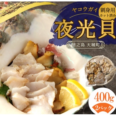 徳之島 天城町 夜光貝 ヤコウガイ 刺身用 400g 瞬間冷凍 カット済み 魚介 貝類 おつまみ