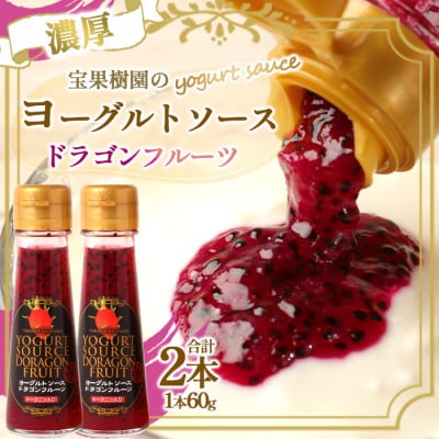 宝果樹園 濃厚 ヨーグルトソース ドラゴンフルーツ 2本セット 60g×2本 合計120g フルーツ