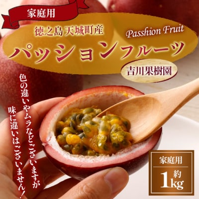 【2026年発送】徳之島 天城町 吉川果樹園 パッションフルーツ 家庭用 1kg トロピカルフルーツ