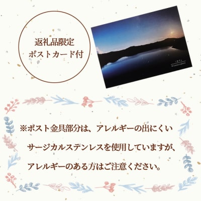 鹿児島県 天城町 土星ピアス ロードクロサイト 両耳用 1個  天然石ビーズ パワーストーン 幅2c