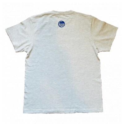 ホベツアラキリュウ穂別博物館ロゴ入りTシャツ【オートミール/Lサイズ】