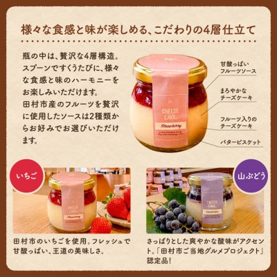 いちご・山ぶどう チーズケーキ　計6個セット