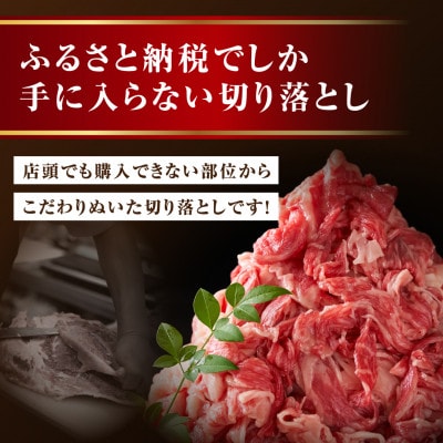 【毎月定期便】【 福島牛 】 黒毛和牛 切り落とし 700g ( 350g×2パック )全2回