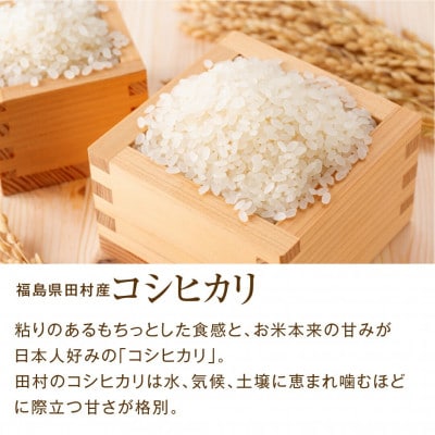 【毎月定期便】田村産 コシヒカリ 10kg 精米全3回