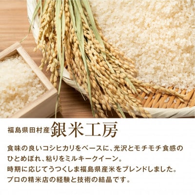 【毎月定期便】無洗米 銀米工房 5kg 精米全6回