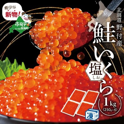 2023年5月発送開始『定期便』北海道産 鮭卵 塩いくら1kg 隔月全6回