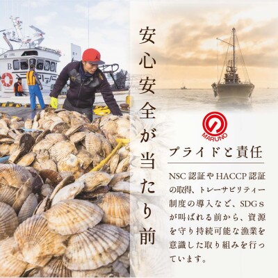 2023年1月発送開始『定期便』北海道産ほたて貝柱1kg(26～30玉)Mサイズ 全2回