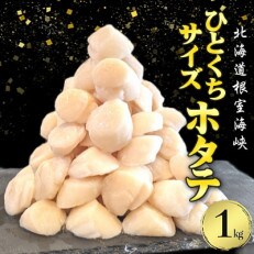 【約50-70玉入】野付産冷凍ほたて貝柱1kg(500g×2袋入り) ※チャック付き袋を採用 | ふるさと納税のお礼品